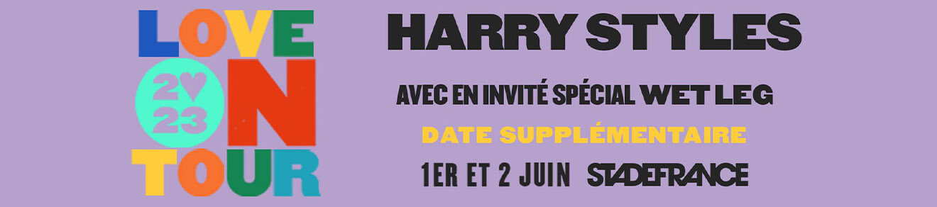 HARRY STYLES en concert le 1er juin 2023 au STADE DE FRANCE