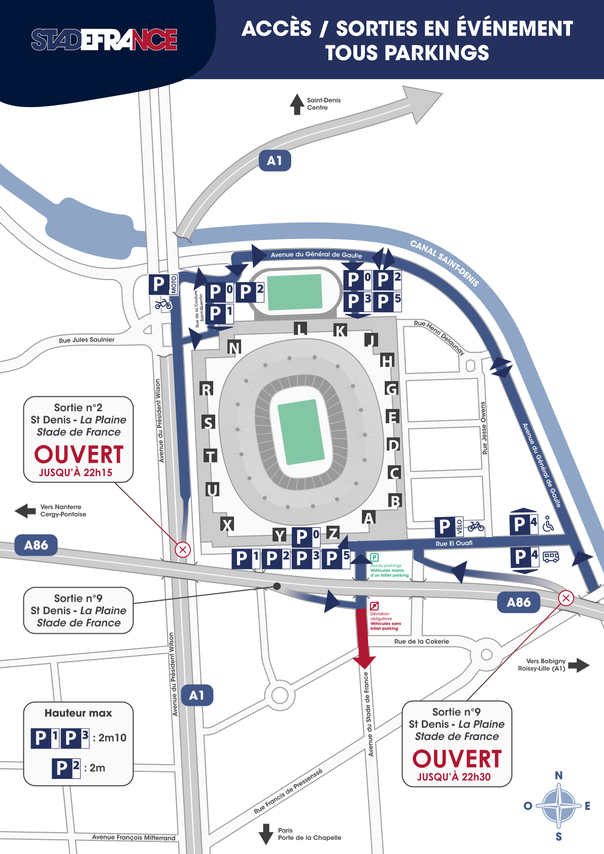 Plan accès Beyoncé