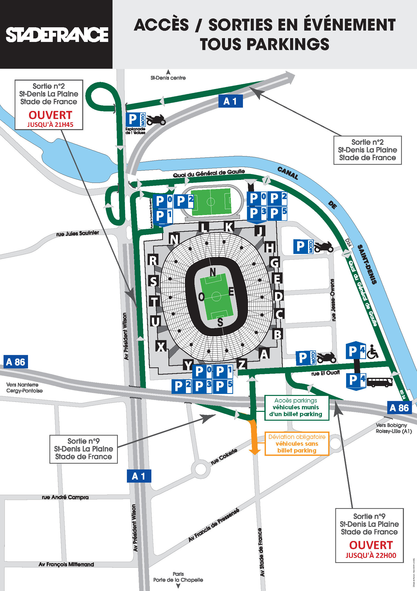 Plan accès voiture