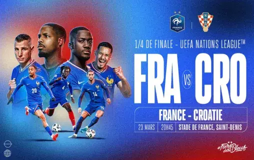 Visuel France vs Croatie 2025