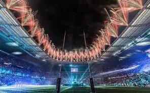 Animation feu d'artifice Finale du TOP 14 au Stade de France