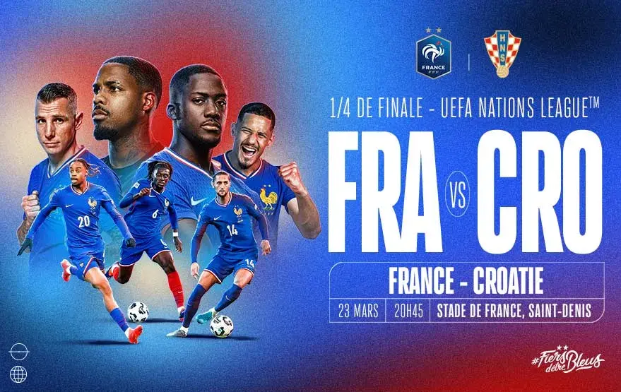 Visuel France vs Croatie 2025