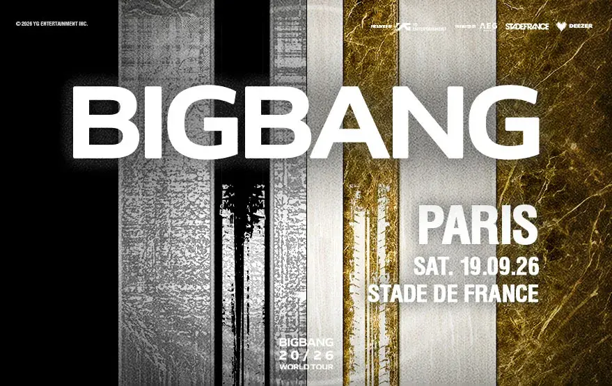 BIGBANG le 19 septembre 2026 au Stade de France