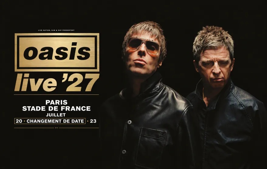 Oasis les 20 et 23 juillet 2027 au Stade de France