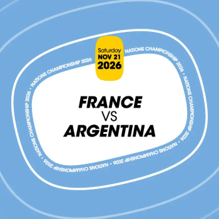 France vs Argentina match for the Nations Championship on 21 November 2026 