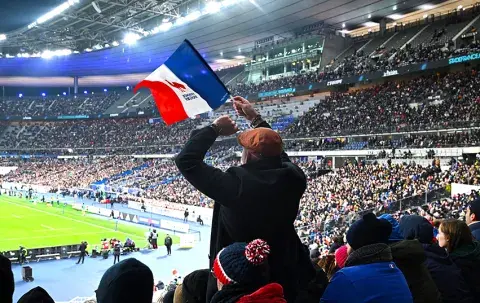Ambiance tribunes lors d'un match de rugby au Stade de France