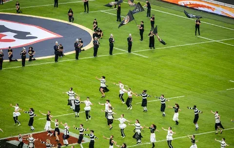 Animation lors de la Finale du TOP 14 au Stade de France