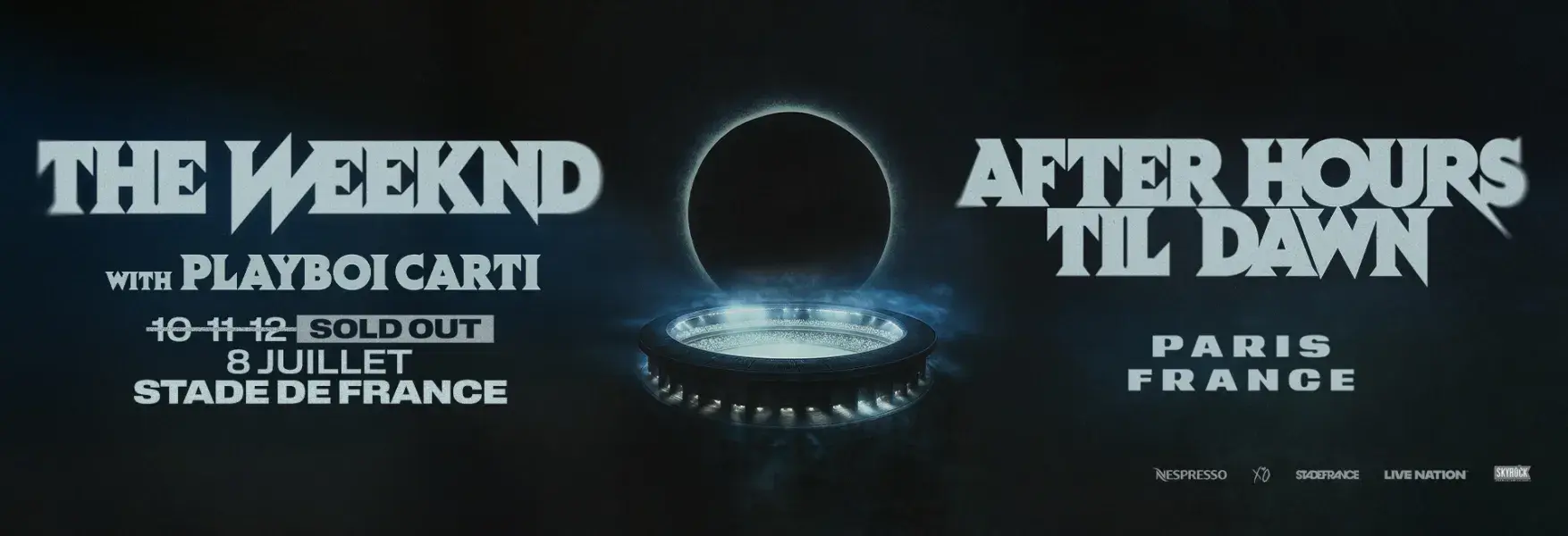 The Weeknd en concert au Stade de France le 8 juillet 2026