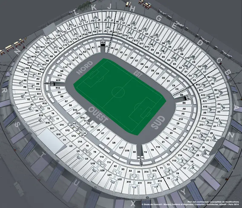 Plan générique Match de football au Stade de France