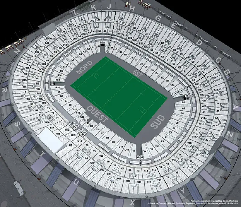 Plan générique Match de rugby au Stade de France