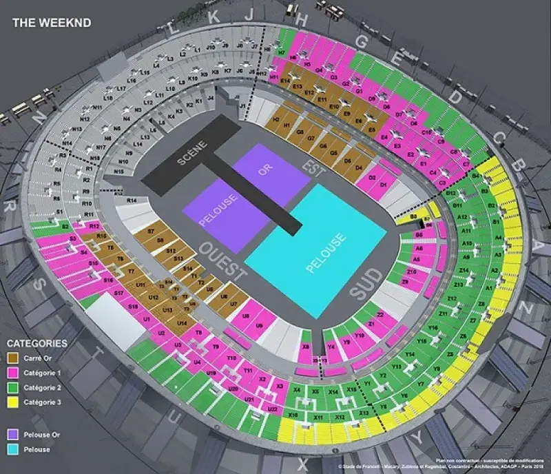 THE WEEKND en concert le samedi 29 juillet 2023 au Stade de France