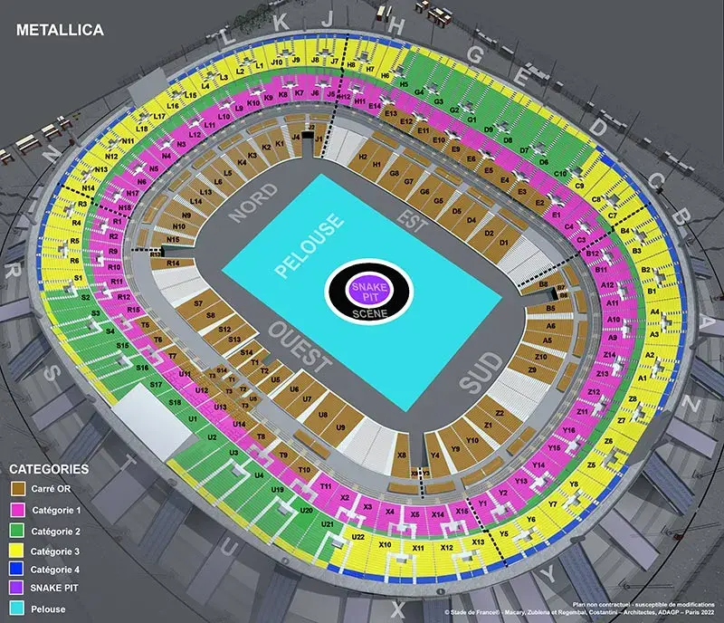 Metallica les 17 et 19 mai 2023