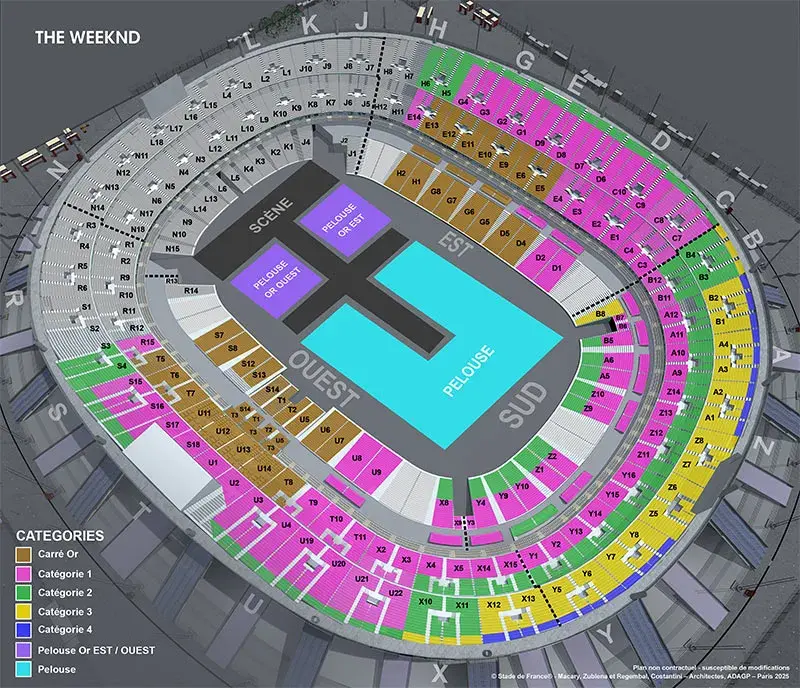 CONCERT The Weeknd 07 10 2026 Stade De France Plan Billetterie The WEEKND 26 180 V4 .webp