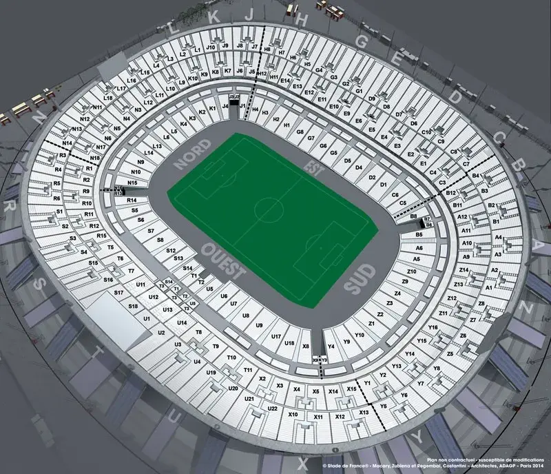 Plan Stade foot vierge
