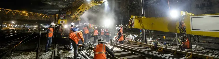 Travaux sur les voix par SNCF Réseau ITIF